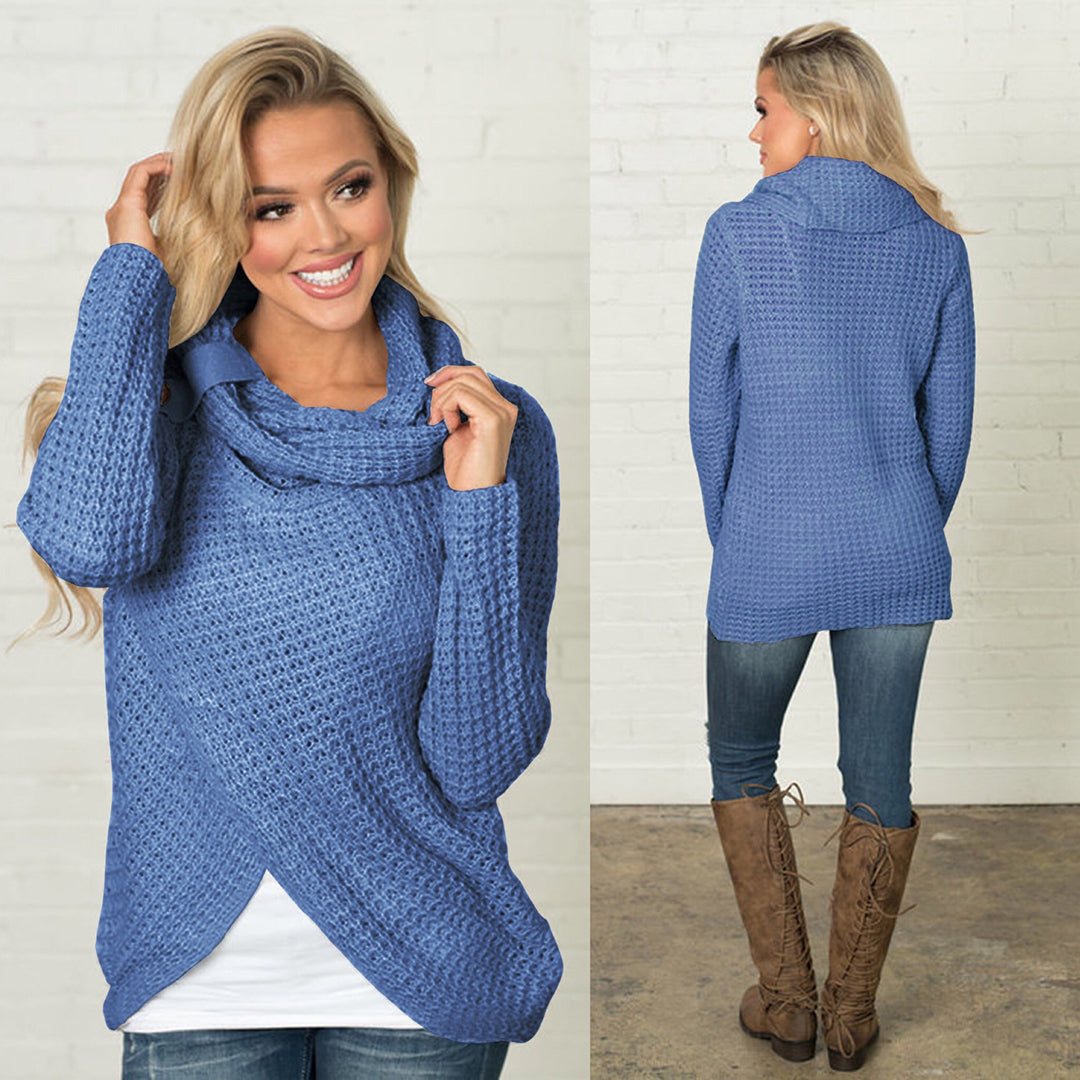 Pull Tricoté pour Femme en Polyester | Coupe Ajustée
