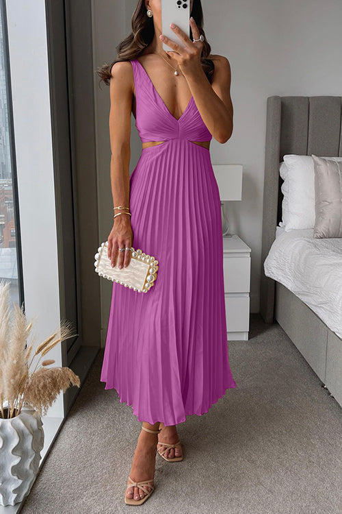Robe Longue Plissée Avec Silhouette Ample Pour Femme | Idéale Pour l'Été et les Occasions Spéciales