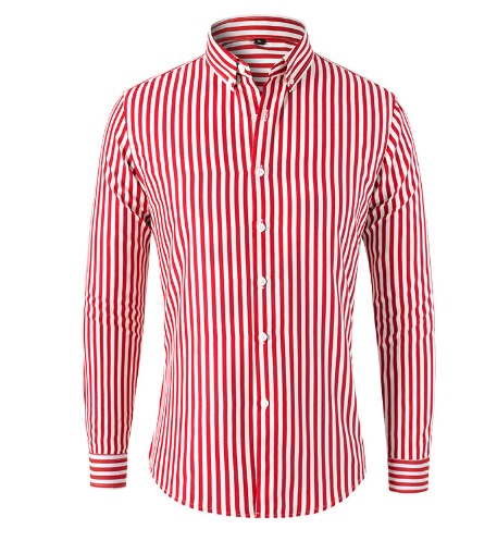 Chemise Rayée À Manches Longues avec Coupe Classique pour Homme | Idéale pour Le Bureau Ou Les Loisirs