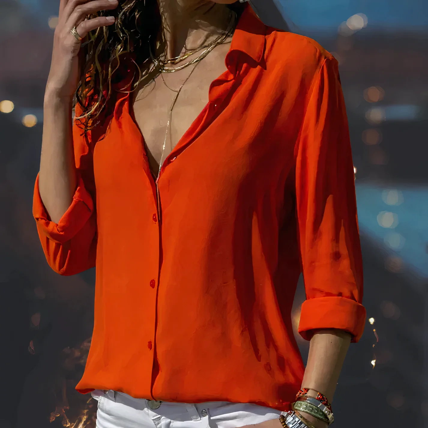 Blouse à Tissu Léger avec Coupe Classique pour Femmes | Idéale pour les Occasions Quotidiennes