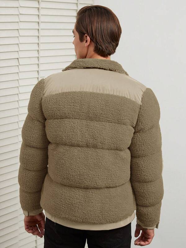 Manteau Long Matelassé avec Col Haut pour Homme | Idéal pour L’Hiver
