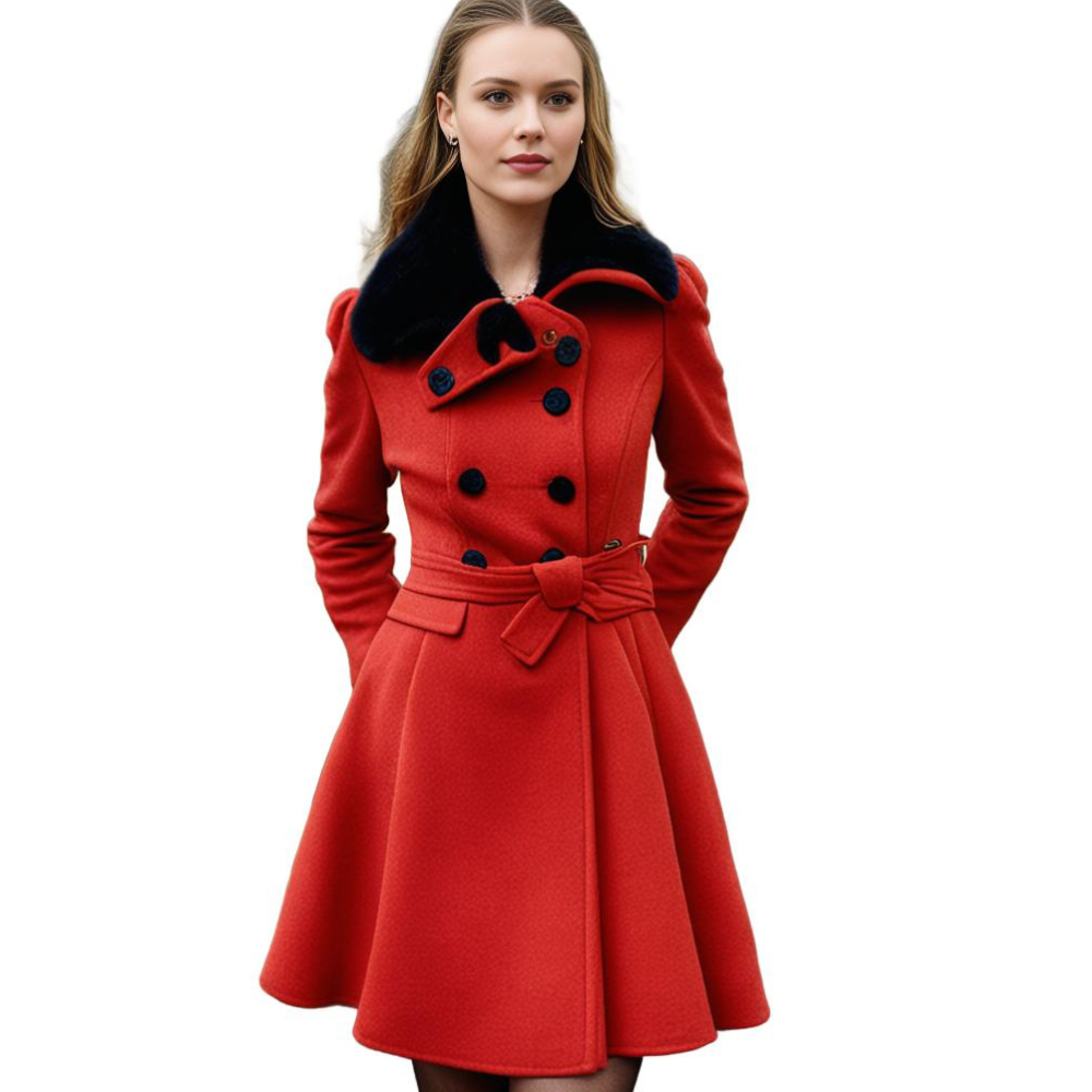 Manteau d’Hiver Long avec Capuche et Col en Fausse Fourrure pour Femme | Idéal pour la Saison Froide