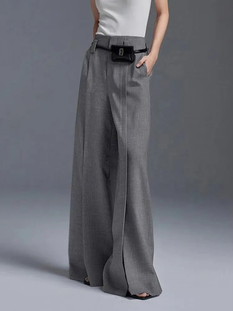 Pantalon à Jambes Fendues avec Détail de Fente pour Femme | Idéal pour un Usage Quotidien ou des Occasions Spéciales