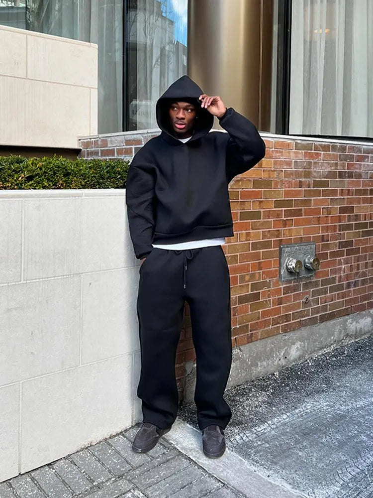 Ensemble Décontracté avec Sweat À Capuche Et Pantalon pour Hommes | Idéal pour L’Automne