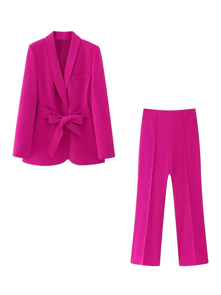 Ensemble Deux Pièces avec Haut Et Pantalon pour Femme | Idéal pour Toutes Saisons