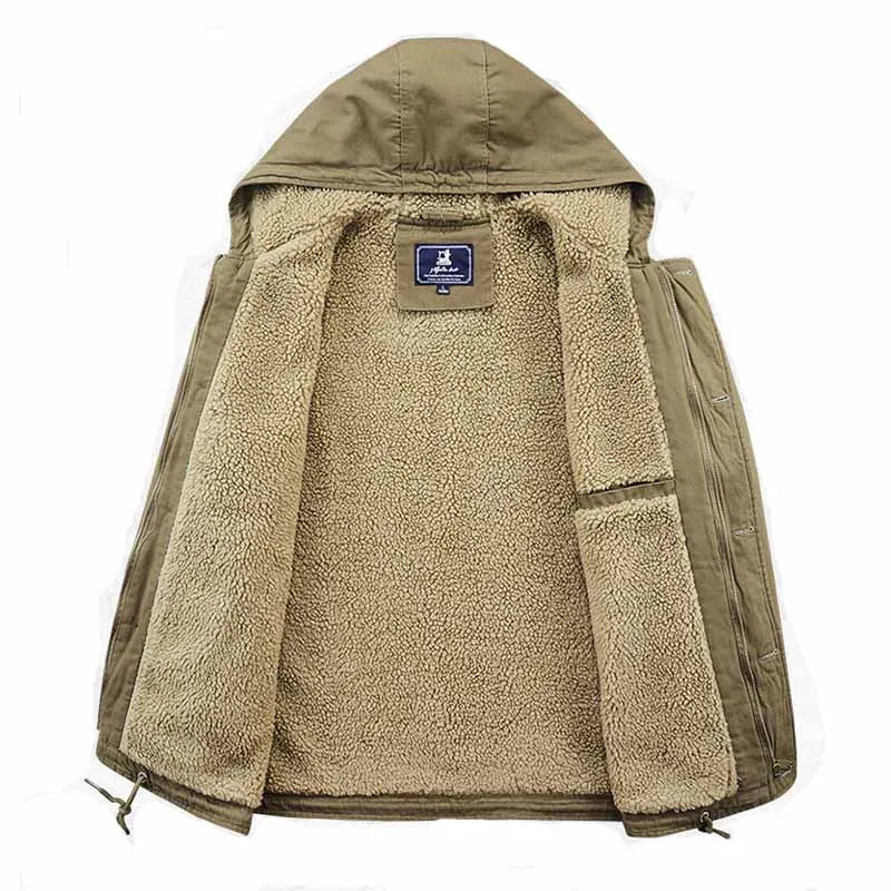 Parka Longue avec Capuche et Col Montant pour Hommes | Idéale pour l’Hiver