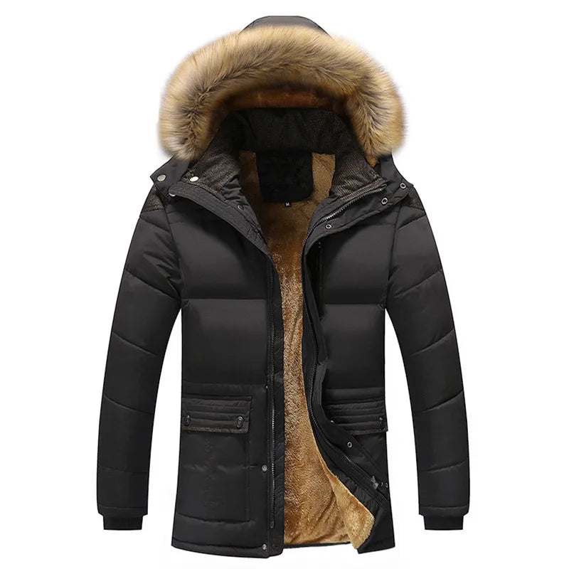 Parka Longue avec Capuche pour Homme | Idéal pour Les Jours Froids