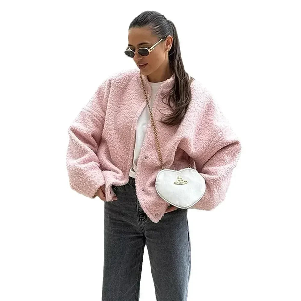Veste Courte À Manches Longues pour Femmes | Idéale pour L’Automne Et L’Hiver