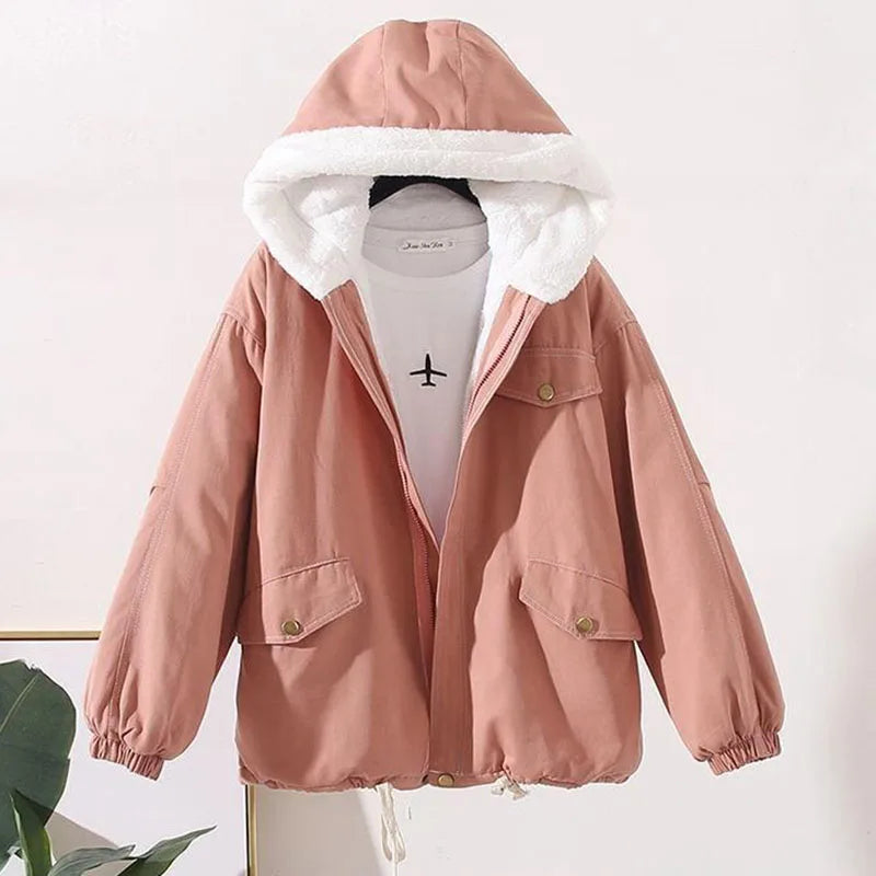 Veste à Capuche Ample avec Fermeture Avant pour Femme | Idéale pour les Journées Décontractées et les Activités Quotidiennes