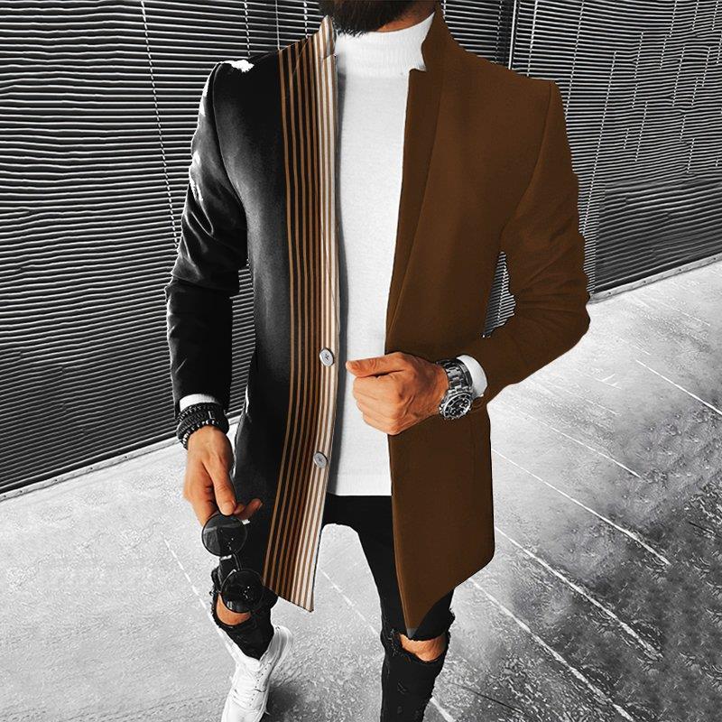 Veste À Motif Géométrique avec Coupe Ajustée pour Hommes | Idéale pour La Mi-Saison Et Les Sorties
