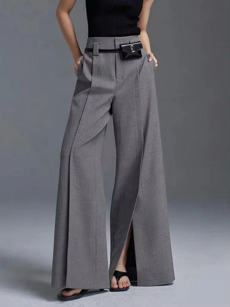Pantalon à Jambes Fendues avec Détail de Fente pour Femme | Idéal pour un Usage Quotidien ou des Occasions Spéciales