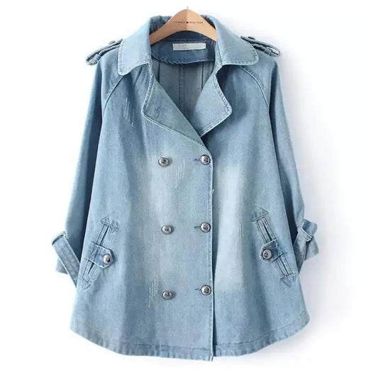 Cape Longue À Boutons avec Col Structuré pour Femme | Idéale pour La Mi-Saison