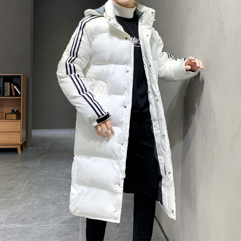 Manteau d’Hiver Long avec Capuche pour Hommes | Idéal pour la Saison Froide