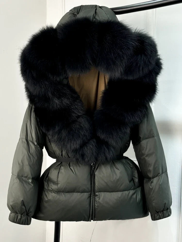 Doudoune avec Capuche Et Col Amovible pour Femmes | Idéal pour L’hiver