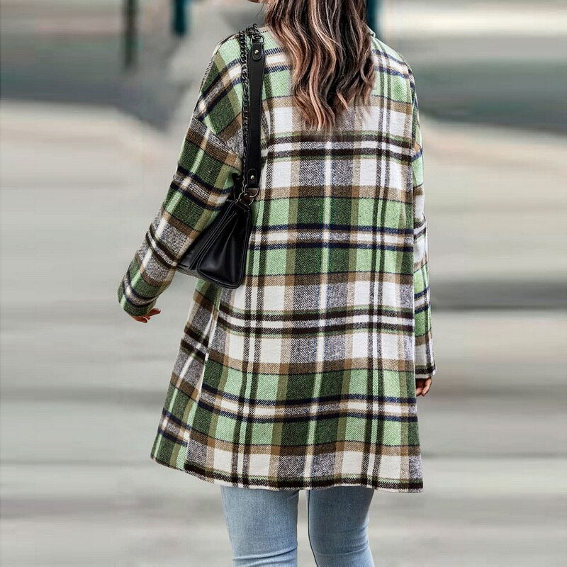 Manteau Mi-Saison à Coupe Droite pour Femme | Idéal pour l’Automne