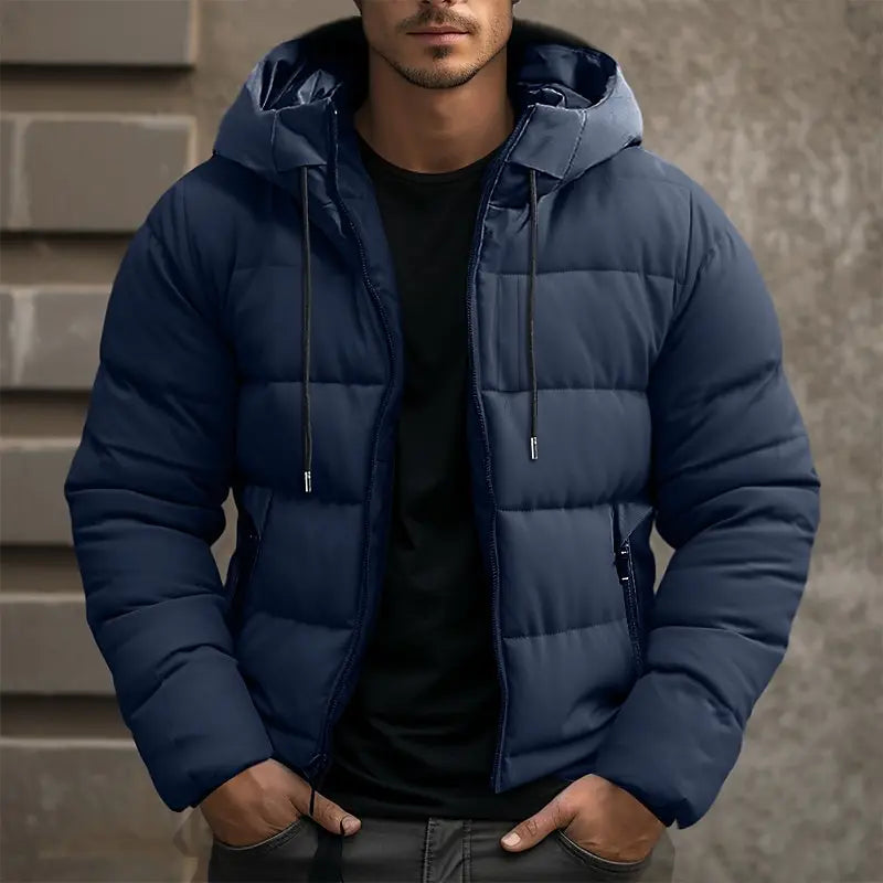 Doudoune avec Capuche Ajustable pour Homme | Idéale pour les Activités Hivernales