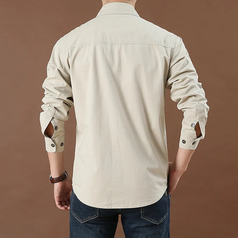 Chemise À Manches Longues avec Coupe Ajustée pour Homme | Idéale pour Un Usage Quotidien