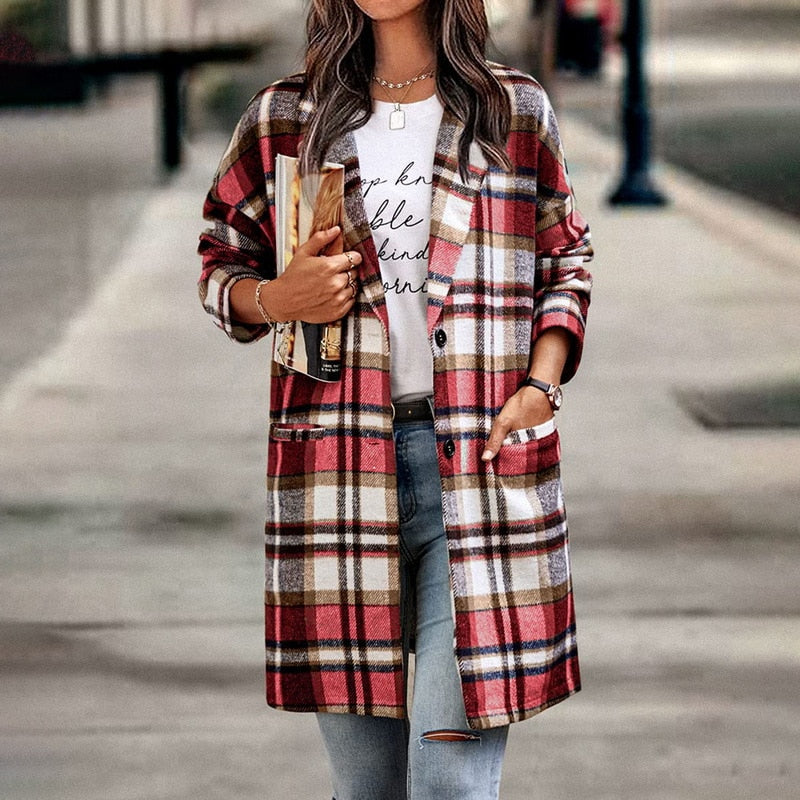 Manteau Mi-Saison à Coupe Droite pour Femme | Idéal pour l’Automne