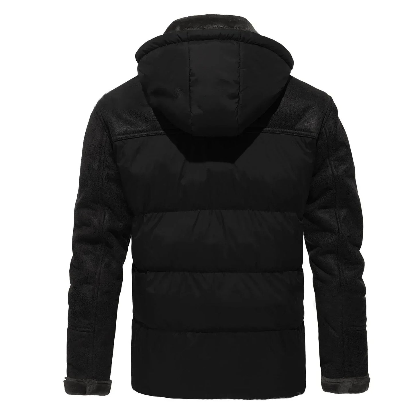 Veste Matelassée avec Capuche et Fermeture Éclair pour Homme | Idéale pour l’Hiver