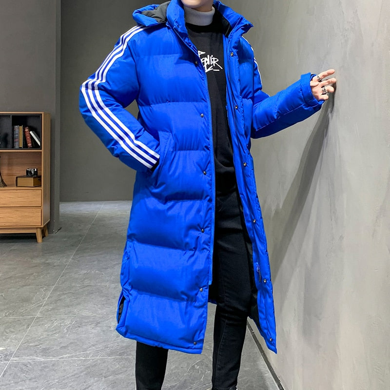 Manteau d’Hiver Long avec Capuche pour Hommes | Idéal pour la Saison Froide
