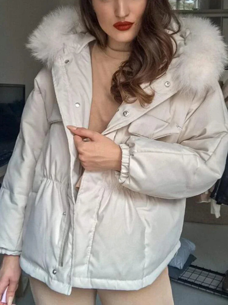 Manteau Long avec Col Large pour Femme | Idéal pour les Journées Froides