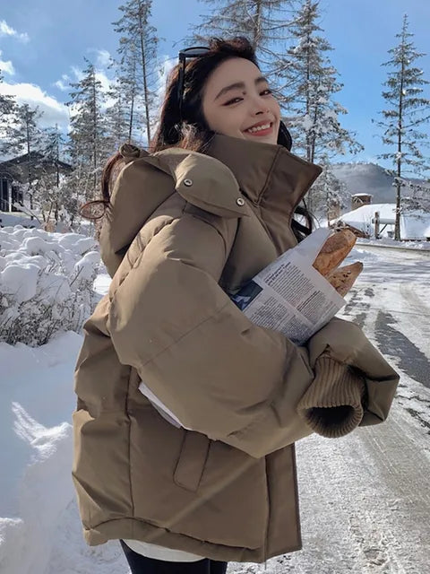 Veste Matelassée avec Capuche Et Fermeture Zippée pour Femme | Idéale pour La Saison Hivernale