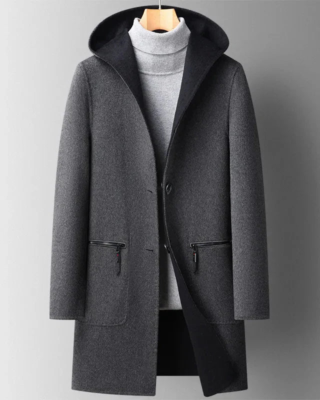 Manteau À Capuche avec Fermeture Boutonnée pour Femme | Idéal pour L’Hiver