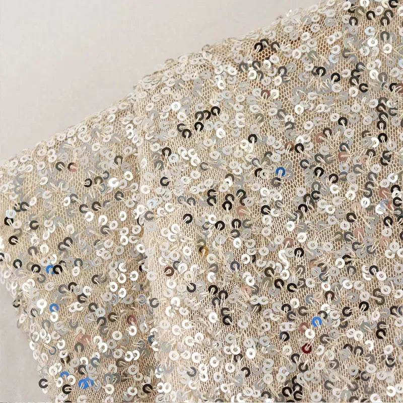 Robe Mini à Paillettes avec Épaules Rembourrées pour Femme | Idéale pour les Soirées et Événements Festifs
