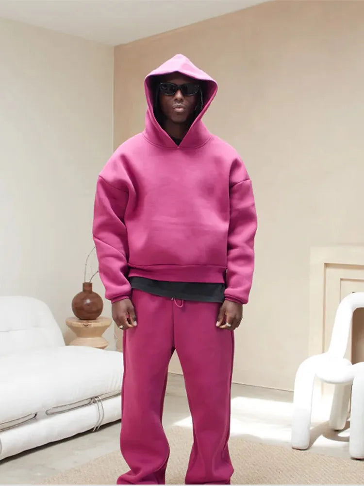 Ensemble Décontracté avec Sweat À Capuche Et Pantalon pour Hommes | Idéal pour L’Automne