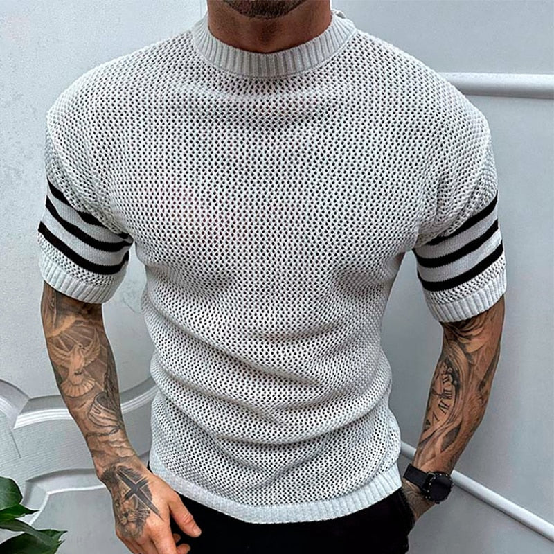 Chemise Slim Fit avec Design Tricoté pour Homme | Idéale pour un Usage Quotidien