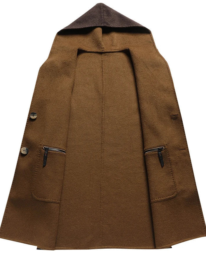 Manteau À Capuche avec Fermeture Boutonnée pour Femme | Idéal pour L’Hiver