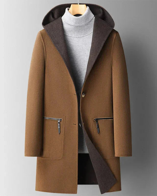 Manteau À Capuche avec Fermeture Boutonnée pour Femme | Idéal pour L’Hiver