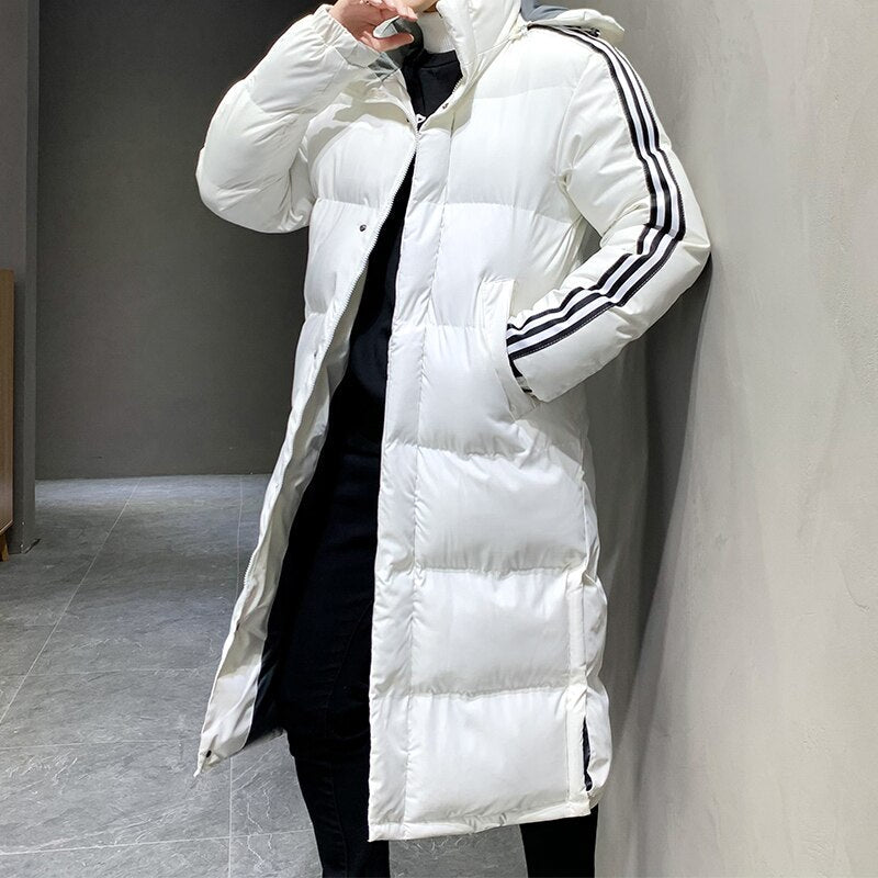 Manteau d’Hiver Long avec Capuche pour Hommes | Idéal pour la Saison Froide
