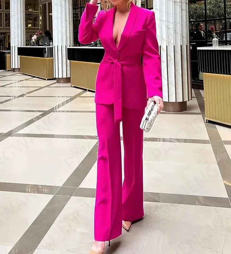 Ensemble Deux Pièces avec Haut Et Pantalon pour Femme | Idéal pour Toutes Saisons