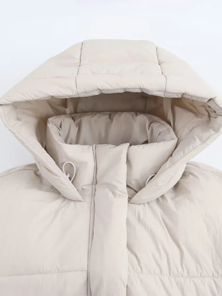 Doudoune Matelassée avec Capuche pour Femme | Idéale pour l’Hiver