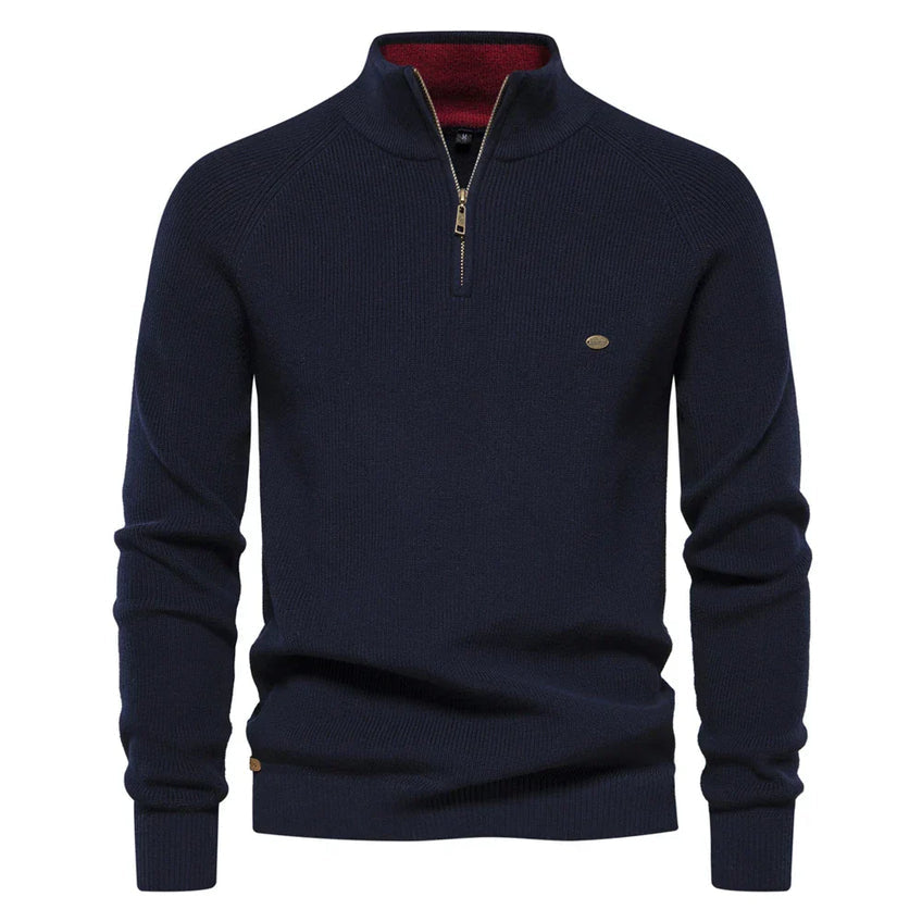 Pull Zippé À Col pour Hommes | Idéal pour Un Usage Quotidien Et Les Occasions Décontractées