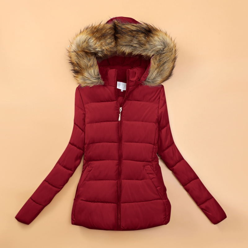 Veste Matelassée à Capuche avec Bordure Imitation Fourrure pour Femmes | Idéale pour la Saison Froide