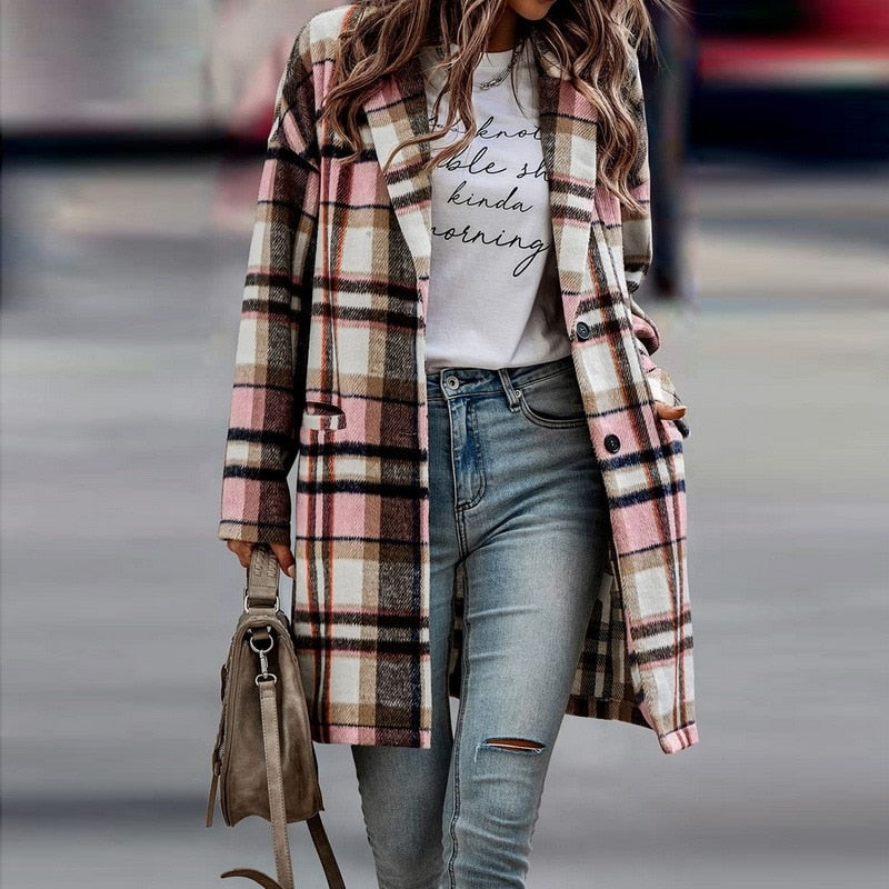 Manteau Mi-Saison à Coupe Droite pour Femme | Idéal pour l’Automne