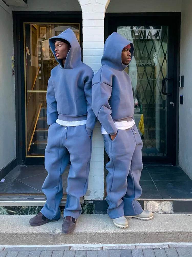 Ensemble Décontracté avec Sweat À Capuche Et Pantalon pour Hommes | Idéal pour L’Automne