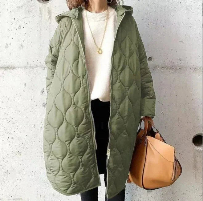 Parka Imprimée avec Capuche Ajustable pour Femme | Idéale pour les Journées Fraîches