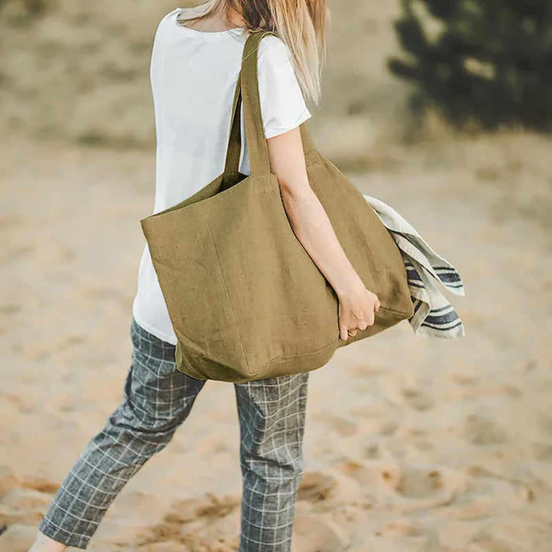 Sac Cabas avec Grande Capacité Et Poignées Larges pour Femme | Idéal pour Les Courses, Les Voyages Et L’Usage Quotidien