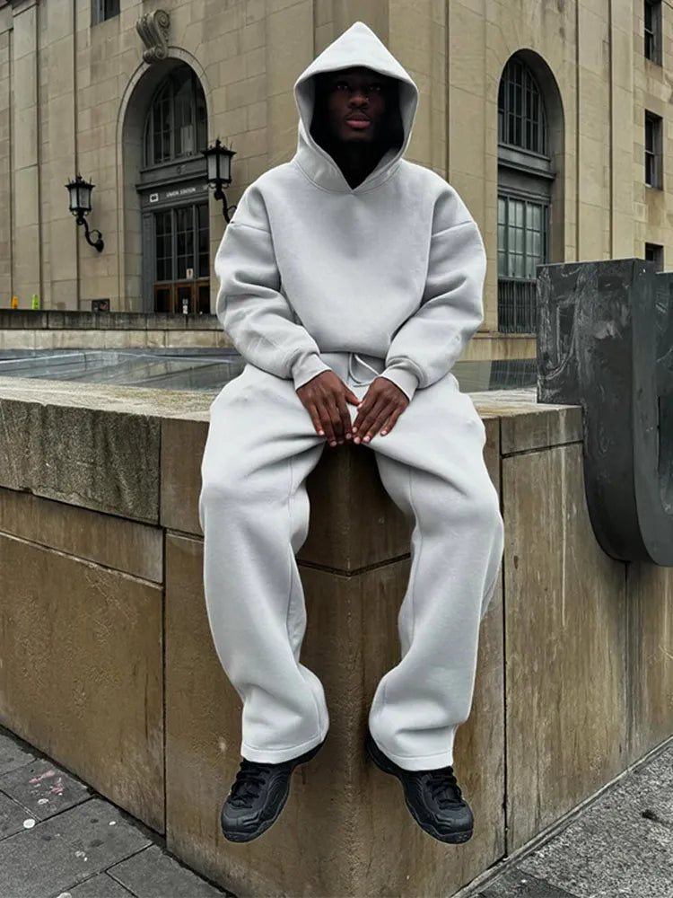 Ensemble Décontracté avec Sweat À Capuche Et Pantalon pour Hommes | Idéal pour L’Automne