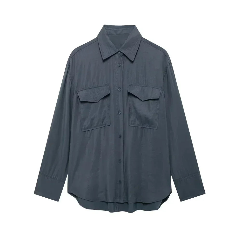 Blouse À Manches Longues Avec Coupe Ajustée Pour Femme | Idéale Pour Usage Quotidien Et Professionnel