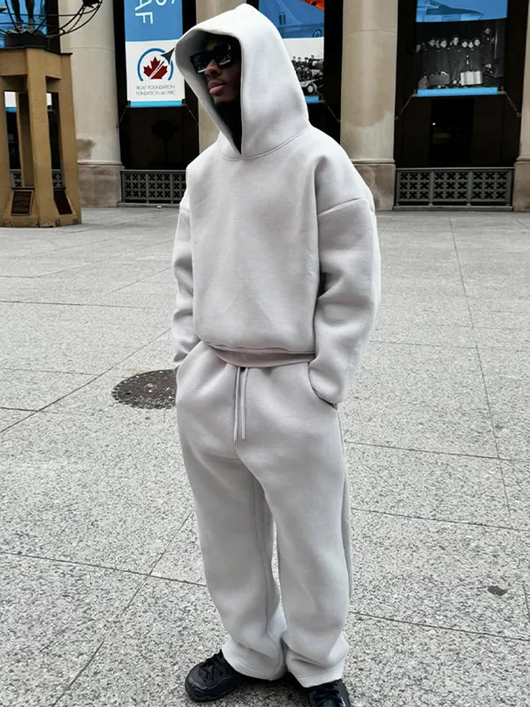 Ensemble Décontracté avec Sweat À Capuche Et Pantalon pour Hommes | Idéal pour L’Automne