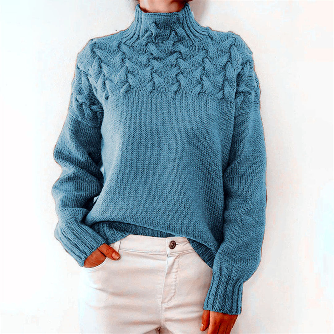 Pull Long Avec Col Roulé pour Femme | Idéal pour L’Hiver