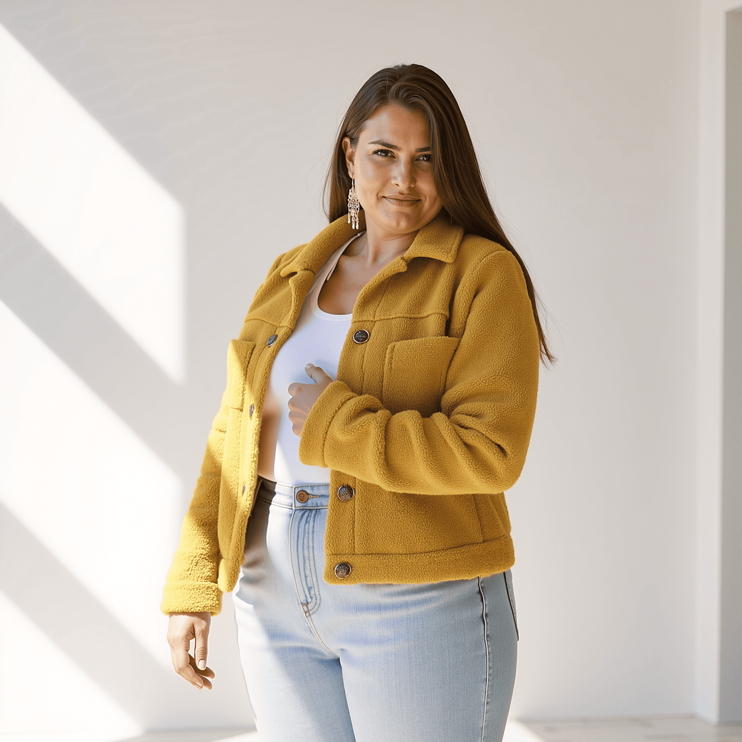 Manteau À Boutons avec Coupe Décontractée pour Femme | Idéal pour L’Hiver
