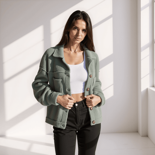 Manteau À Boutons avec Coupe Décontractée pour Femme | Idéal pour L’Hiver