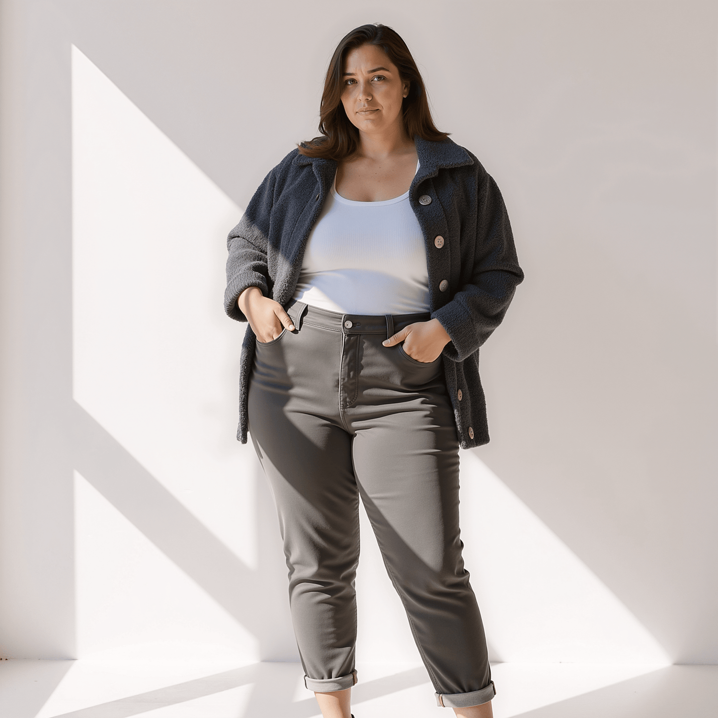 Manteau À Boutons avec Coupe Décontractée pour Femme | Idéal pour L’Hiver