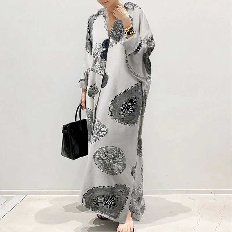 Robe Longue à Rayures avec Manches Amples pour Femme | Idéale pour l'Été et les Sorties Décontractées
