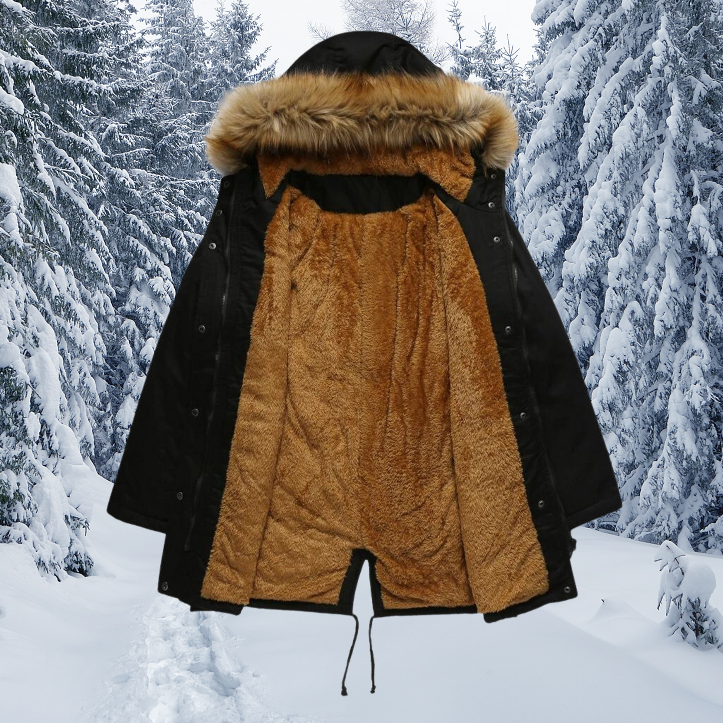 Veste Longue avec Capuche pour Femmes | Idéale pour Les Activités En Extérieur